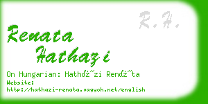 renata hathazi business card